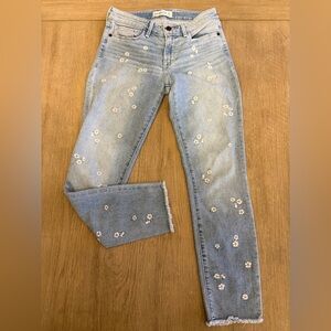 Abercrombie & Fitch Light Blue Floral Women's Jeans